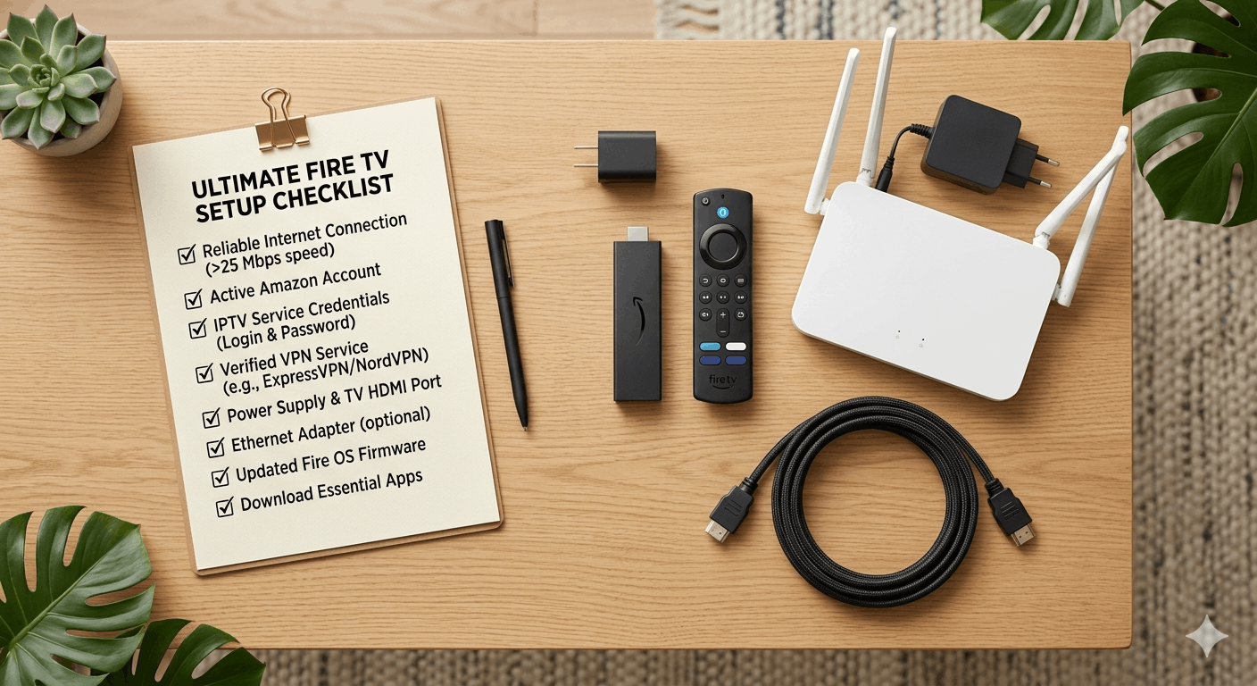 firestick iptv requirements checklist