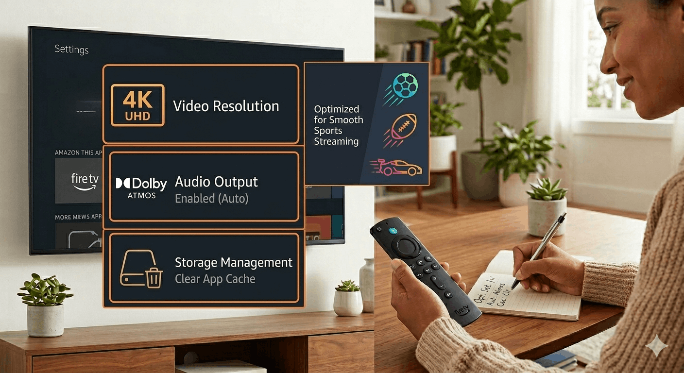 optimize video audio and app settings