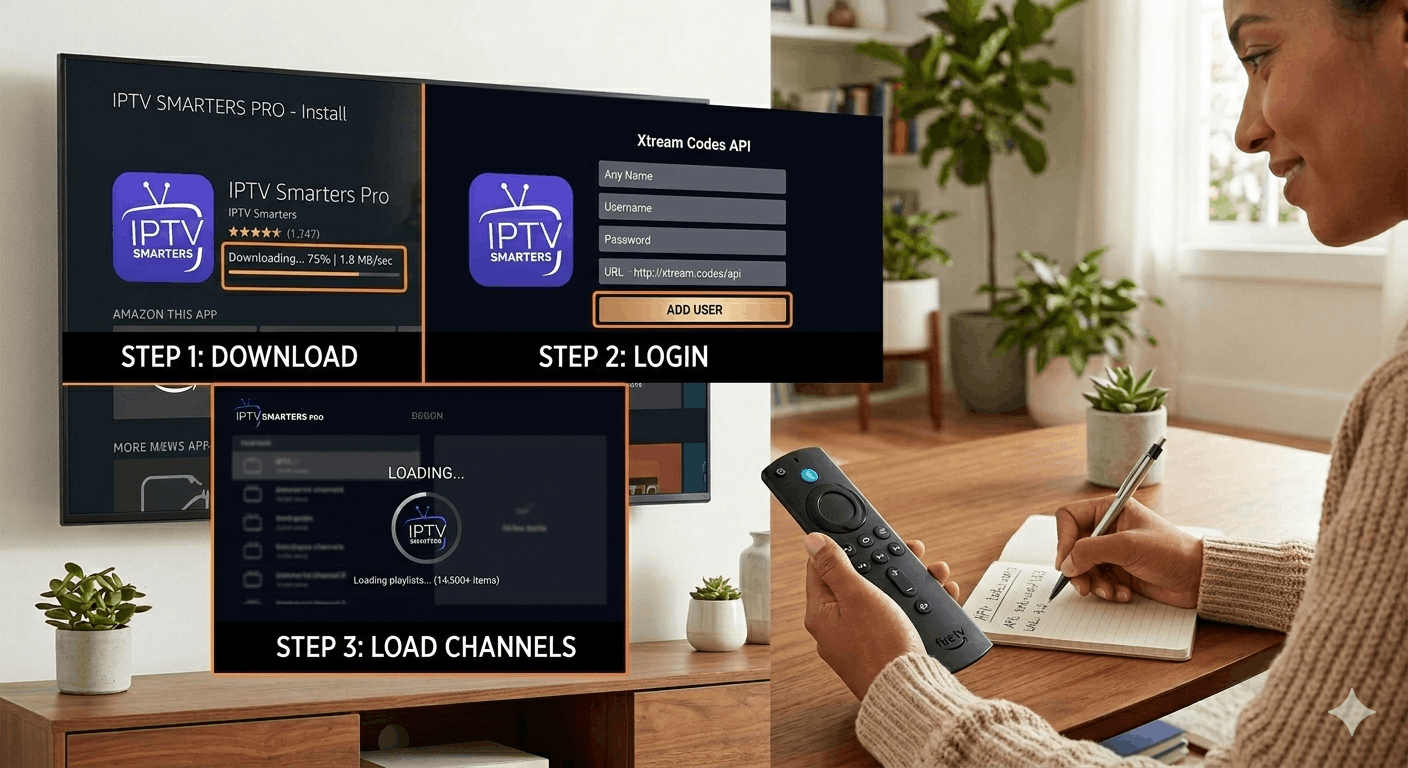 step by step iptv installation workflow