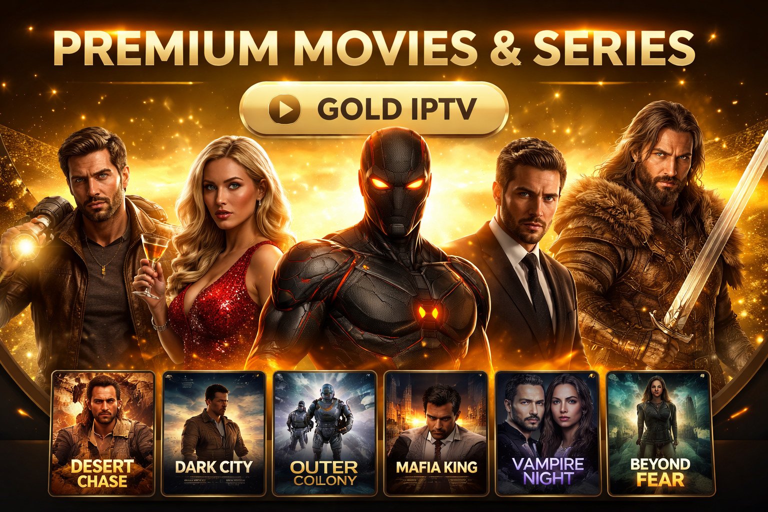 4K Live IPTV movies and series - HBO, Netflix, Disney+ 4K streaming